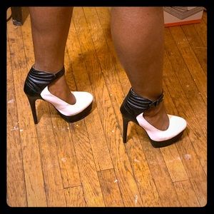 Black and White heels